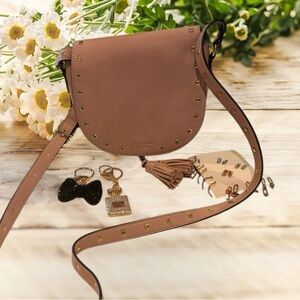 ❤️🖤 Victoria's Secret Vegan Leather Crossbody, Bag Charms & Earrings NWT ❤️🖤